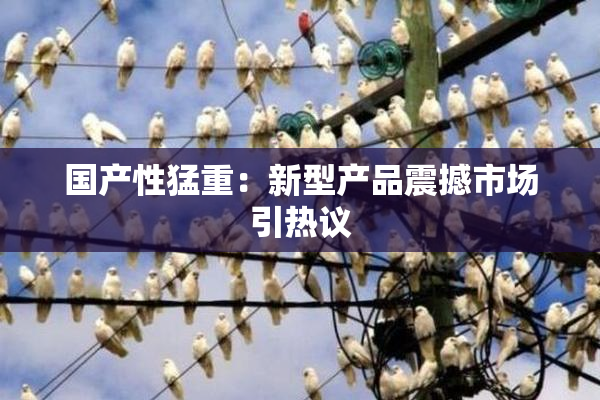 国产性猛重：新型产品震撼市场引热议