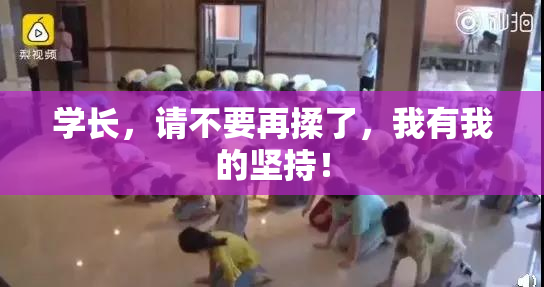 学长，请不要再揉了，我有我的坚持！