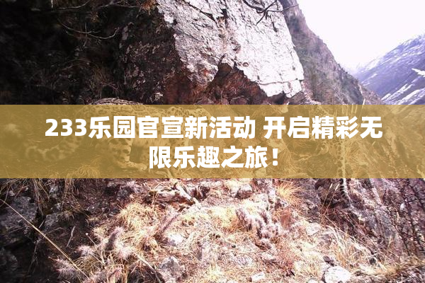 233乐园官宣新活动 开启精彩无限乐趣之旅！