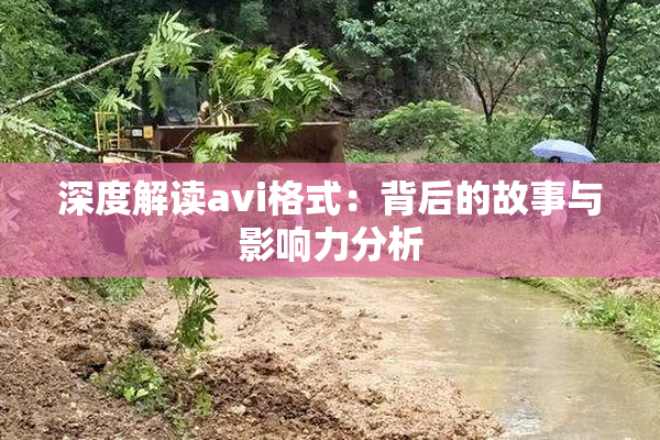 深度解读avi格式：背后的故事与影响力分析