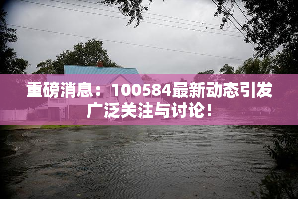 重磅消息：100584最新动态引发广泛关注与讨论！