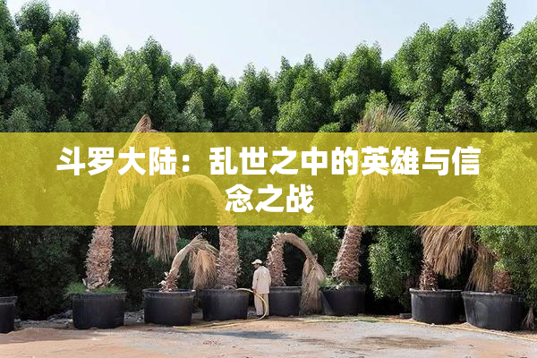 斗罗大陆：乱世之中的英雄与信念之战