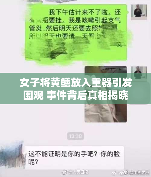 女子将黄鳝放入重器引发围观 事件背后真相揭晓