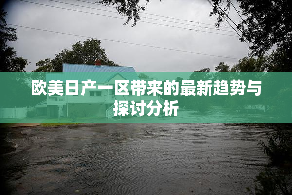欧美日产一区带来的最新趋势与探讨分析