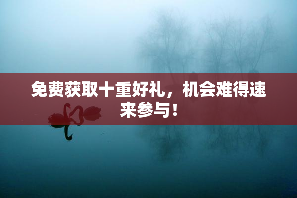 免费获取十重好礼，机会难得速来参与！