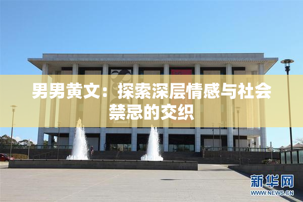 男男黄文：探索深层情感与社会禁忌的交织