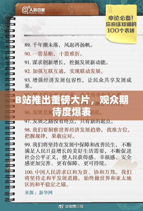 B站推出重磅大片，观众期待度爆表