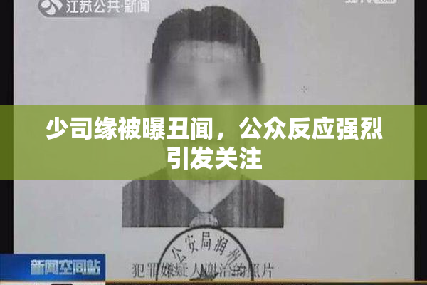少司缘被曝丑闻，公众反应强烈引发关注