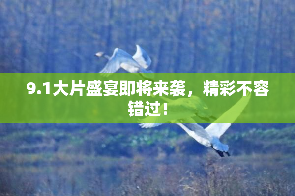 9.1大片盛宴即将来袭，精彩不容错过！