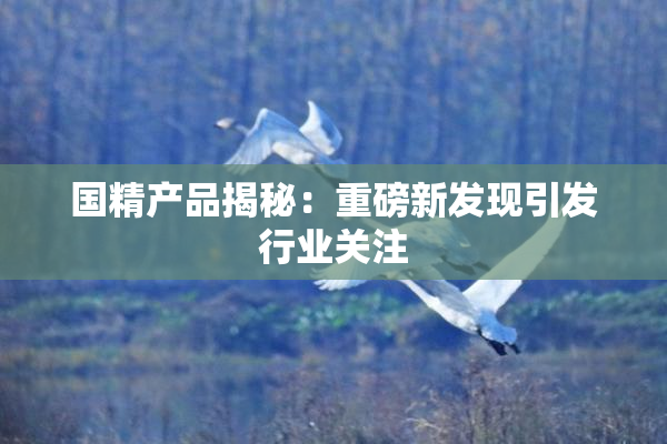 国精产品揭秘：重磅新发现引发行业关注