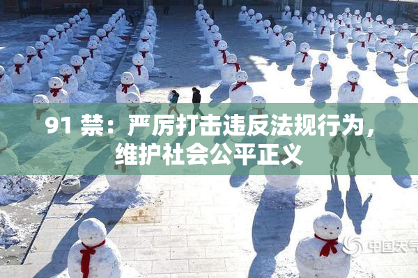 91 禁：严厉打击违反法规行为，维护社会公平正义