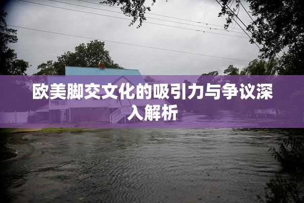 欧美脚交文化的吸引力与争议深入解析