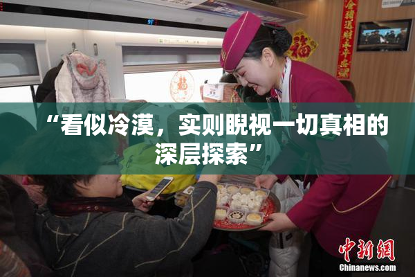 “看似冷漠，实则睨视一切真相的深层探索”
