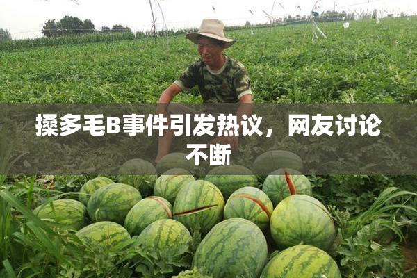 搡多毛B事件引发热议，网友讨论不断