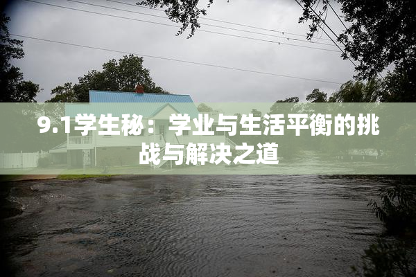 9.1学生秘：学业与生活平衡的挑战与解决之道