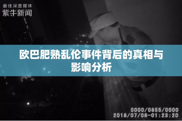 欧巴肥熟乱伦事件背后的真相与影响分析
