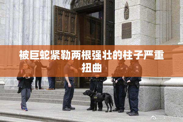 被巨蛇紧勒两根强壮的柱子严重扭曲