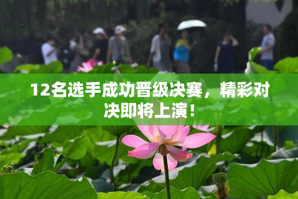 12名选手成功晋级决赛，精彩对决即将上演！