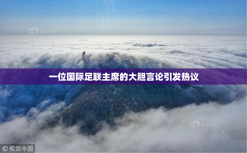 一位国际足联主席的大胆言论引发热议