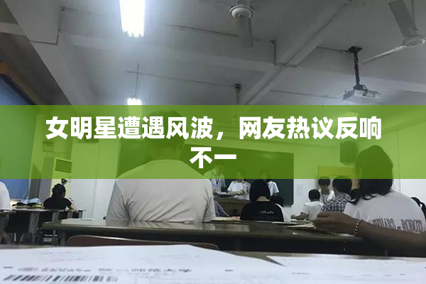 女明星遭遇风波，网友热议反响不一