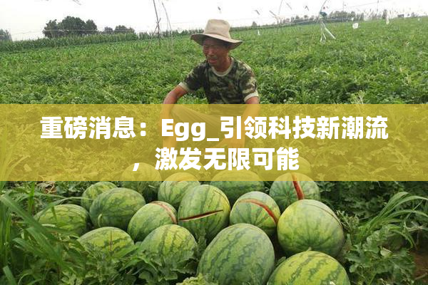 重磅消息：Egg_引领科技新潮流，激发无限可能