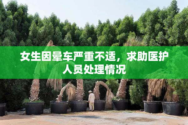 女生因晕车严重不适，求助医护人员处理情况