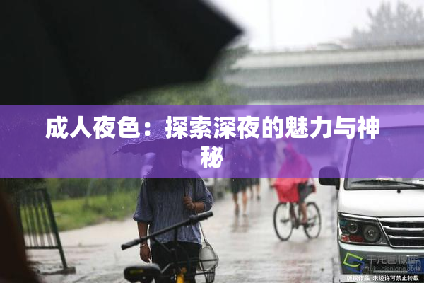 成人夜色：探索深夜的魅力与神秘