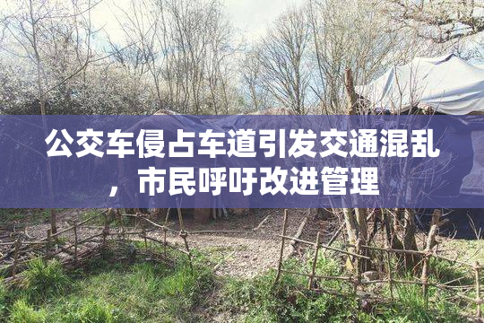 公交车侵占车道引发交通混乱，市民呼吁改进管理