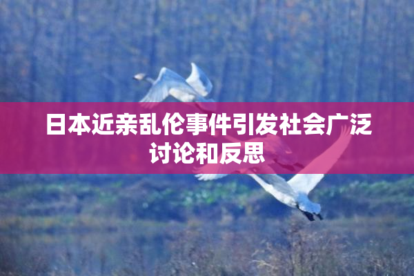 日本近亲乱伦事件引发社会广泛讨论和反思