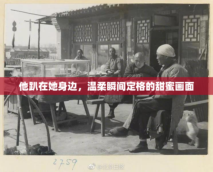 他趴在她身边，温柔瞬间定格的甜蜜画面