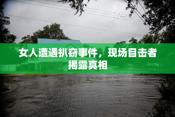 女人遭遇扒窃事件，现场目击者揭露真相
