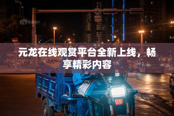 元龙在线观赏平台全新上线，畅享精彩内容