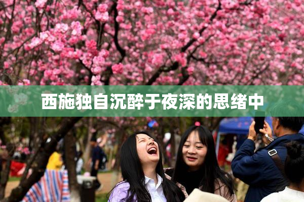 西施独自沉醉于夜深的思绪中