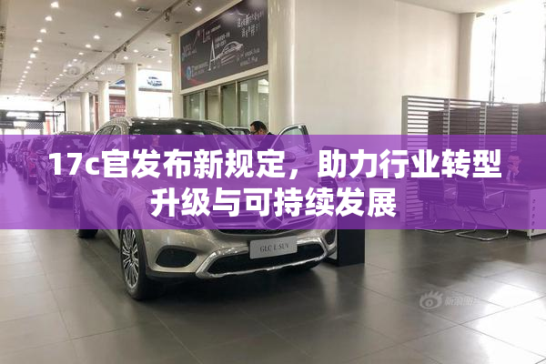 17c官发布新规定，助力行业转型升级与可持续发展