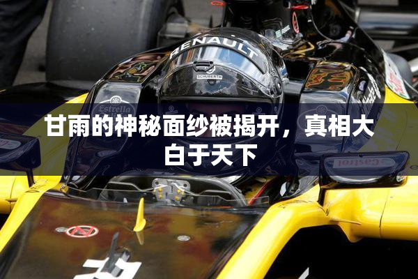 甘雨的神秘面纱被揭开，真相大白于天下