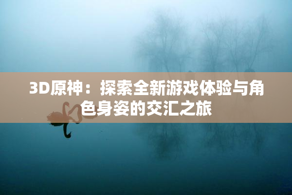 3D原神：探索全新游戏体验与角色身姿的交汇之旅