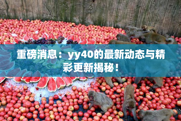 重磅消息：yy40的最新动态与精彩更新揭秘！