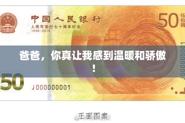 爸爸，你真让我感到温暖和骄傲！