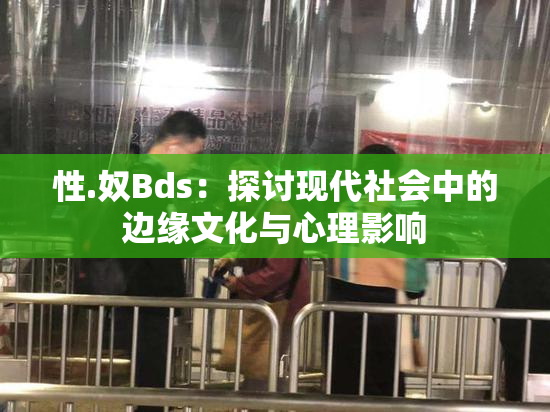 性.奴Bds：探讨现代社会中的边缘文化与心理影响