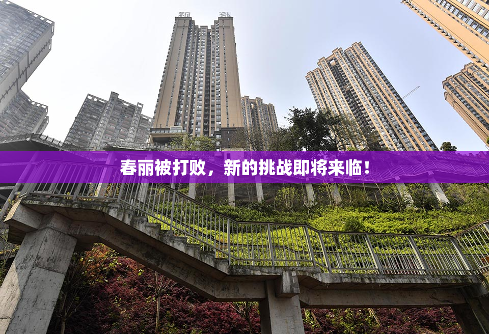 春丽被打败，新的挑战即将来临！