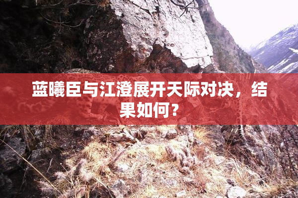 蓝曦臣与江澄展开天际对决，结果如何？
