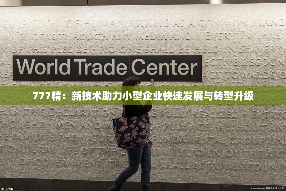 777精：新技术助力小型企业快速发展与转型升级