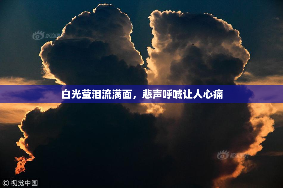 白光莹泪流满面，悲声呼喊让人心痛