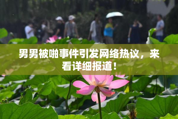 男男被啪事件引发网络热议，来看详细报道！