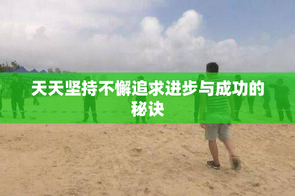 天天坚持不懈追求进步与成功的秘诀