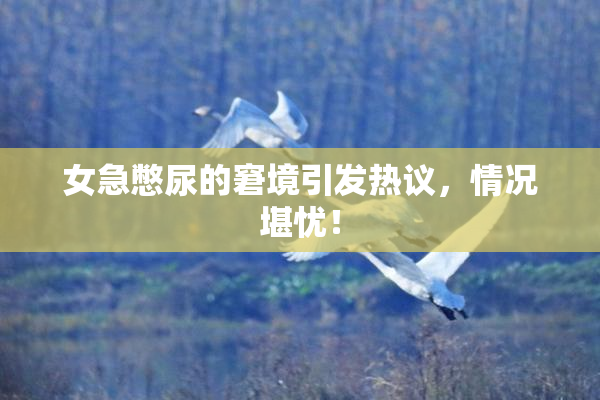女急憋尿的窘境引发热议，情况堪忧！