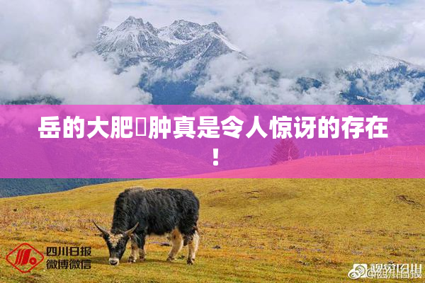 岳的大肥坹肿真是令人惊讶的存在！