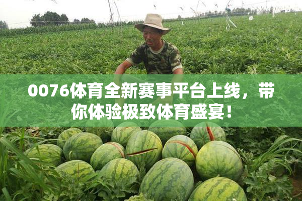 0076体育全新赛事平台上线，带你体验极致体育盛宴！