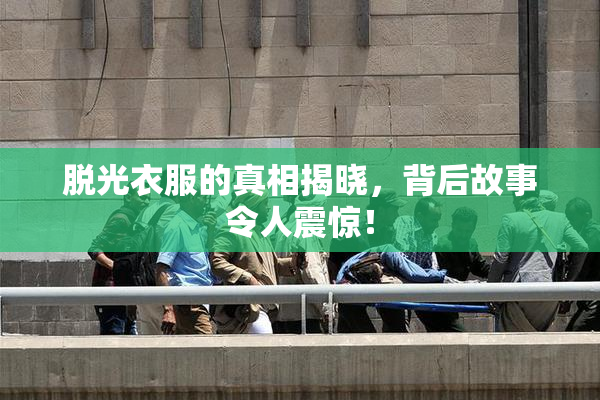 脱光衣服的真相揭晓，背后故事令人震惊！