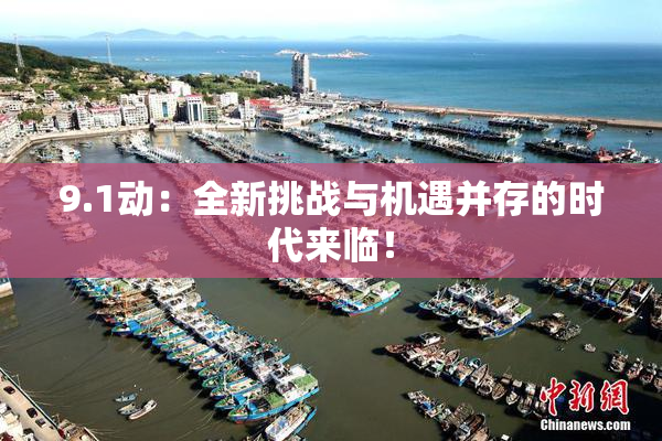 9.1动：全新挑战与机遇并存的时代来临！